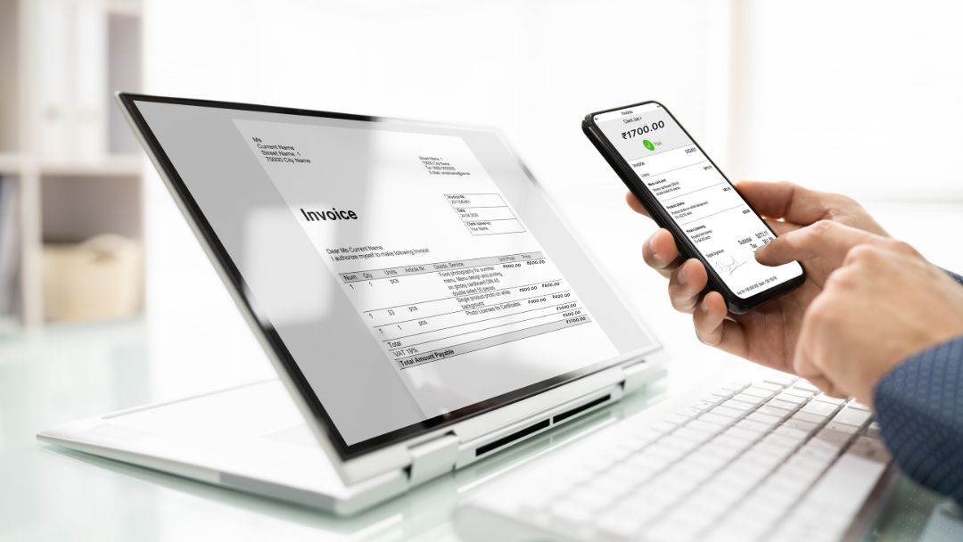 E-bill on a laptop & cellphone
